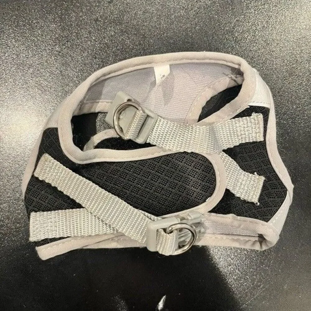 Small Solid Plain‎ Grey Dog / Pet Harness